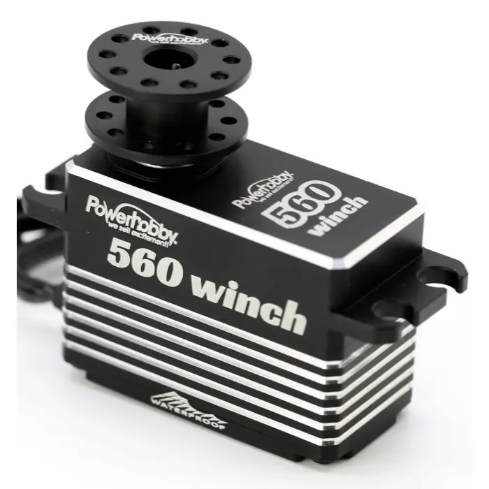 Power Hobby - 560 Hv Waterproof Low Profile Smart Winch Brushless 33Kg Servo 1