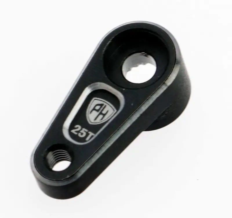 Power Hobby - Aluminum 25T Servo Horn, For Traxxas Trx-4M, Black 1