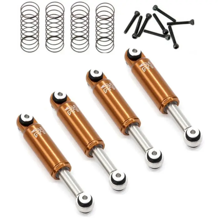 Power Hobby - Aluminum 32Mm Internal Spring Air Shocks, Fits Axial Scx24 C10 Jeep Betty - Bronze 1