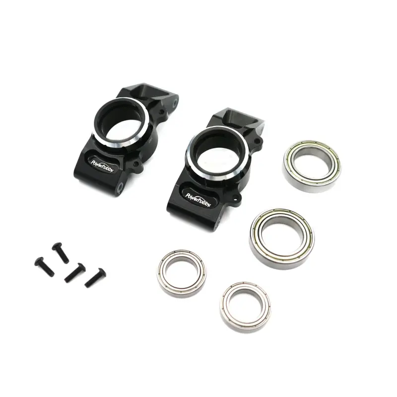Power Hobby - Aluminum Bearing Rear Hubs Stub Axle Carriers, For Traxxas X-Maxx / Xrt 1