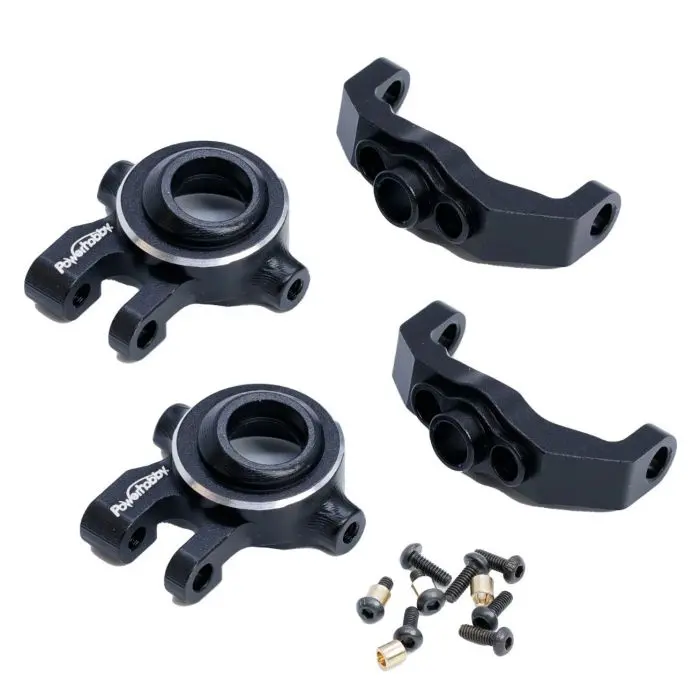 Power Hobby - Aluminum C Hub And Steering Knuckles Silver Traxxas Trx-4M 1