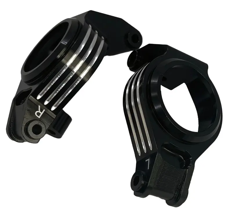 Power Hobby - Aluminum Caster Blocks C-Hubs, For Traxxas X-Maxx, Black 1