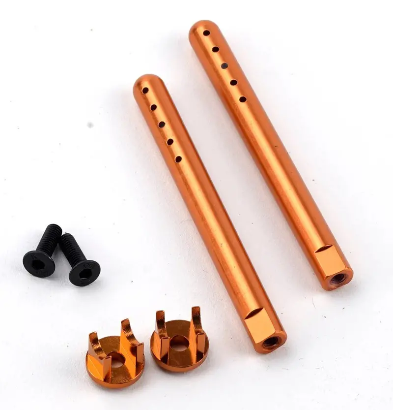 Power Hobby - Aluminum Front Body Mounts Orange, Hpi Rs4 Sport3 1