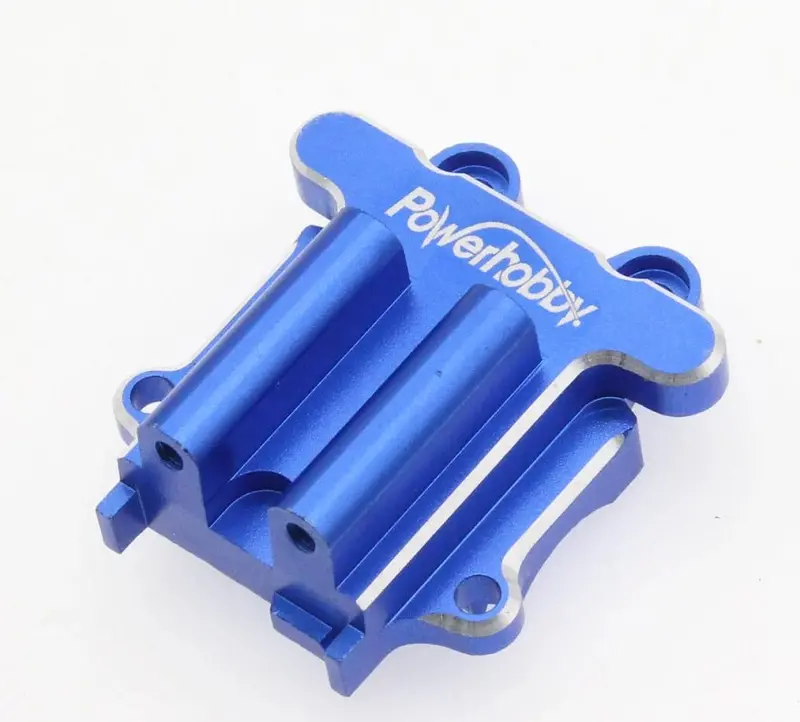Power Hobby - Aluminum Front Gear Box, Blue, For Arrma Grom 1