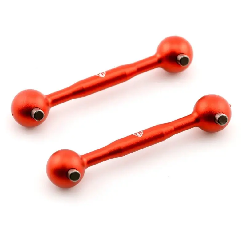 Power Hobby - Aluminum Front / Rear Drive Shaft, Red, For Kyosho Fazer Mk2 1