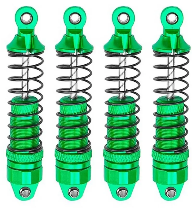 Power Hobby - Aluminum Front & Rear Shocks, For Arrma Grom, Green, 4Pcs 1
