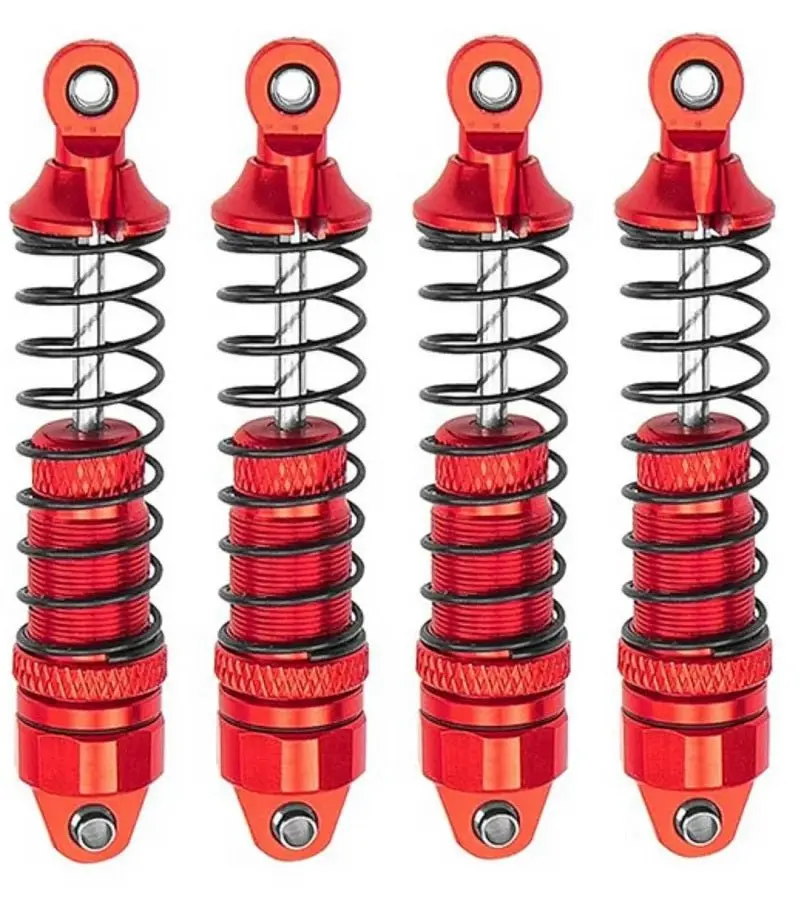Power Hobby - Aluminum Front & Rear Shocks, For Arrma Grom, Red, 4Pcs 1