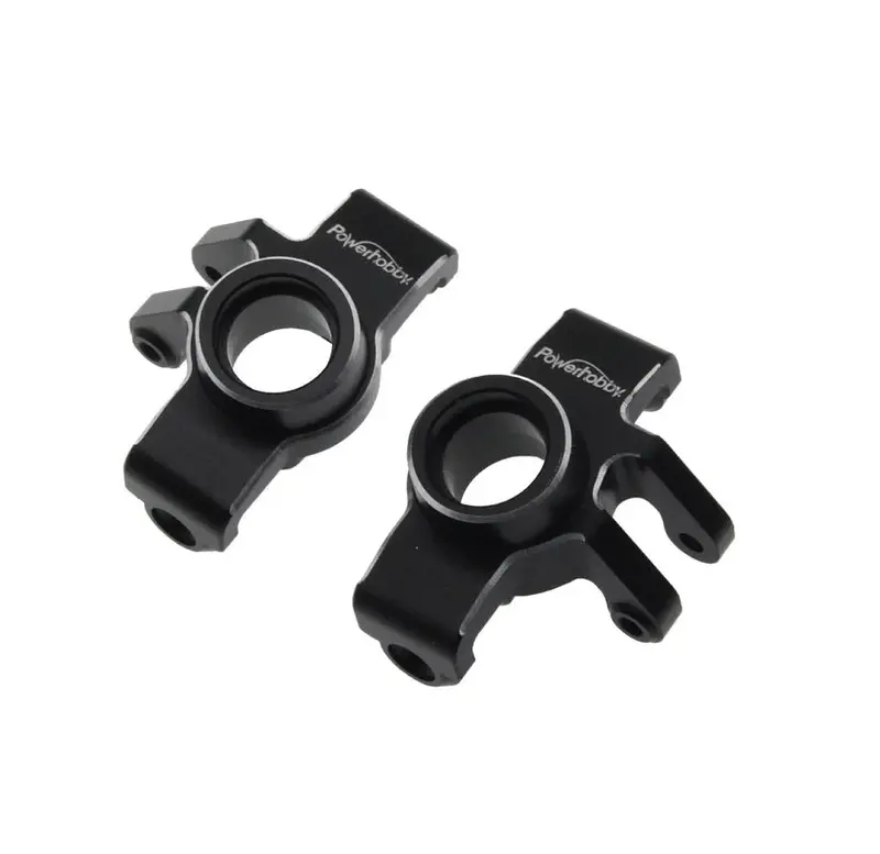 Power Hobby - Aluminum Front Steering Knuckles, Black, For Arrma Grom 1