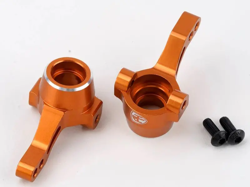 Power Hobby - Aluminum Front Steering Knuckles Orange, Hpi Rs4 Sport3 1