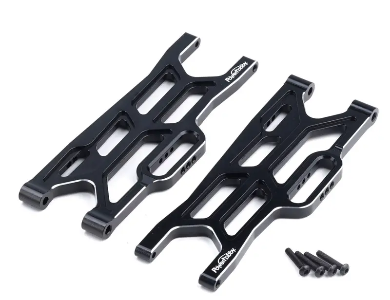 Power Hobby - Aluminum Front V2 Long Lower Suspension Arms, For Arrma Kraton Outcast 4S 1
