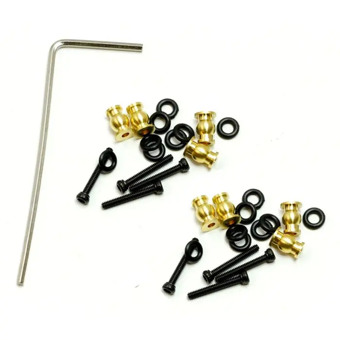 Power Hobby - Aluminum High Clearance Chassis Links, Green, For Axial Scx24 Jeep / Gladiator 2