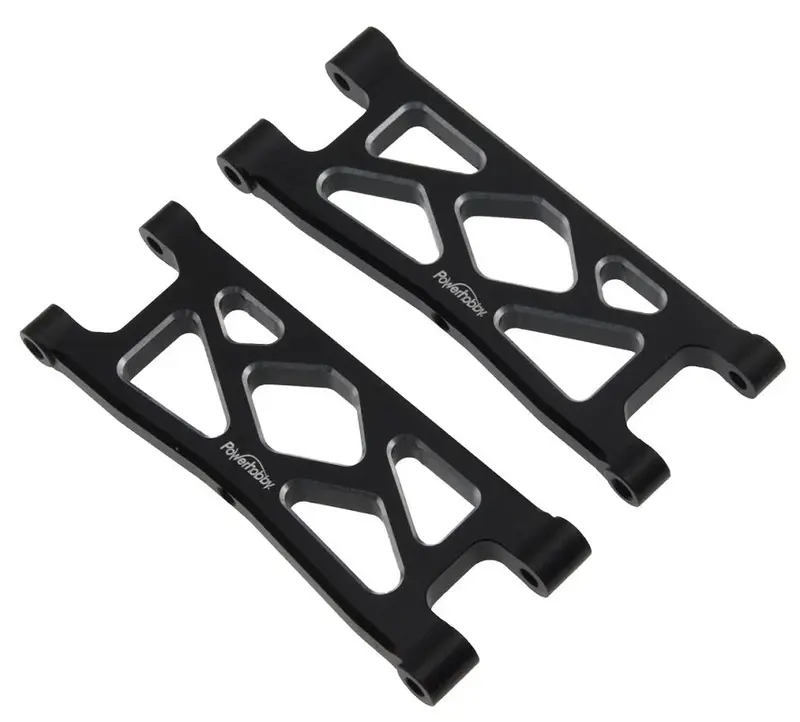 Power Hobby - Aluminum Rear Lower Arms, Black, For Arrma Grom 1