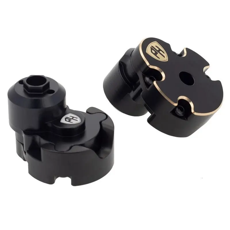 Power Hobby - Aluminum Rear Outer Portal Housing + Brass Counterweight , For 1/18 Redcat Ascent-18 1