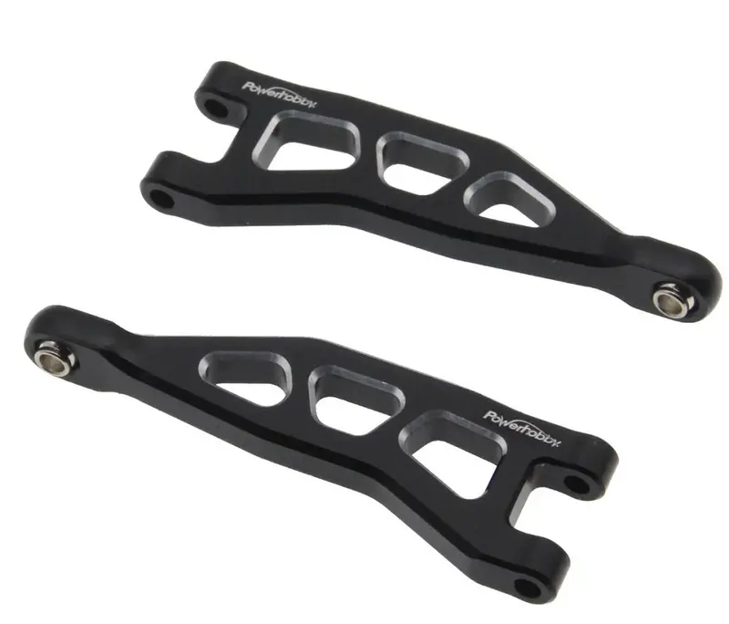 Power Hobby - Aluminum Rear Upper Arms, Black, For Arrma Grom 1