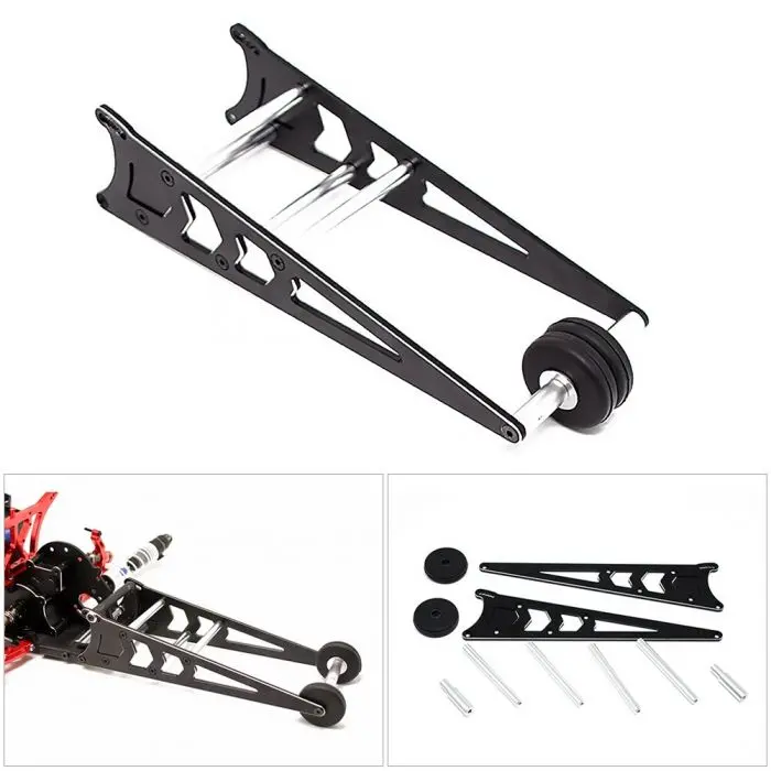 Power Hobby - Aluminum Speed Run Wheelie Bar, Fits Traxxas Slash, Rustler, Bandit 1