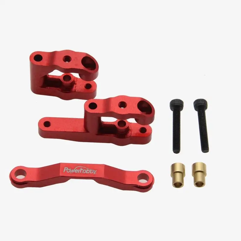 Power Hobby - Aluminum Steering Arm, Red, For Arrma Grom 1