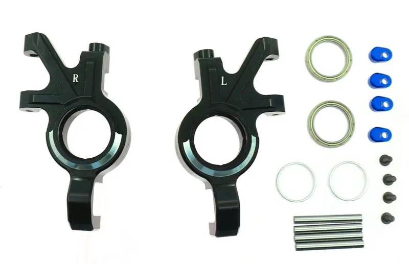 Power Hobby - Aluminum Steering Blocks Over Size Bearing, For Traxxas X-Maxx / Xrt 1