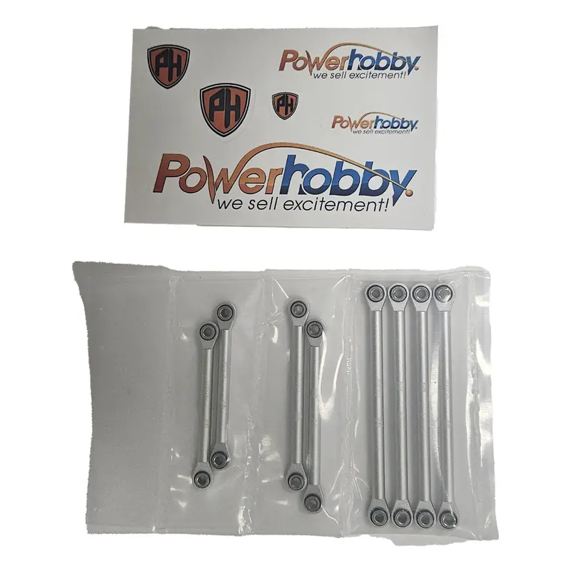 Power Hobby - Aluminum Suspension Link Set, For Traxxas Trx-4, Silver 1