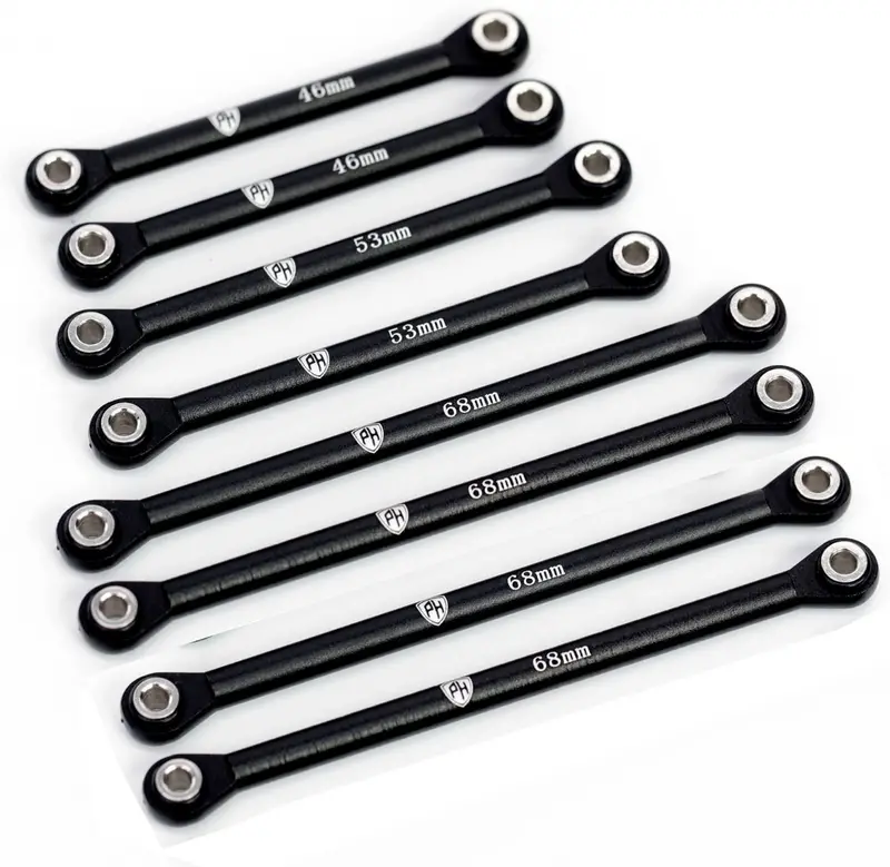 Power Hobby - Aluminum Suspension Link Set, For Traxxas Trx-4M, Black 1