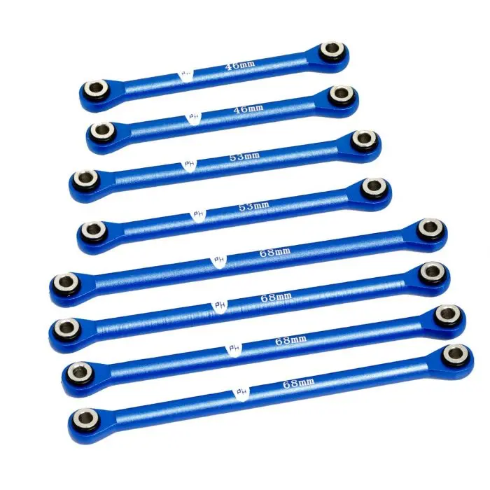 Power Hobby - Aluminum Suspension Link Set, For Traxxas Trx-4M, Blue 1