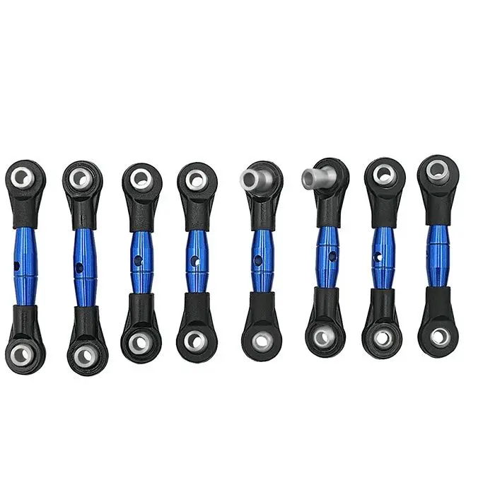 Power Hobby - Aluminum Tie Rod & Steering Link Set Blue, For Traxxas 4-Tec 2.0 1