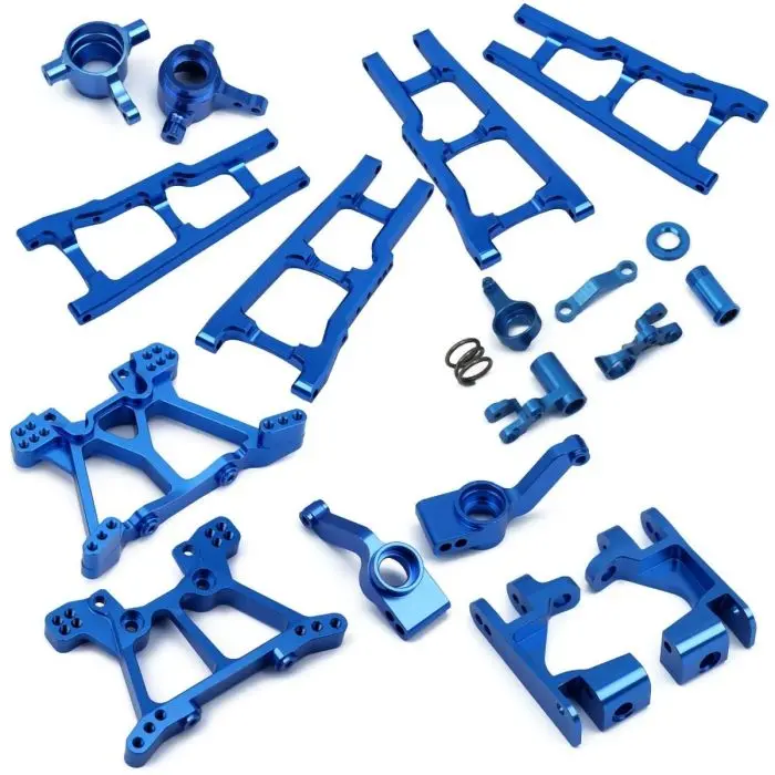 Power Hobby - Aluminum Upgrade Conversion Kit, Blue, Fits Traxxas Slash, Rustler, Stampede 1