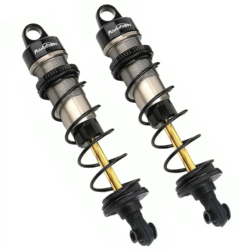 Power Hobby - Assembled Front Shocks 3.5Mm Titanium Shaft (2) Traxxas 1/10, 2Pcs 1