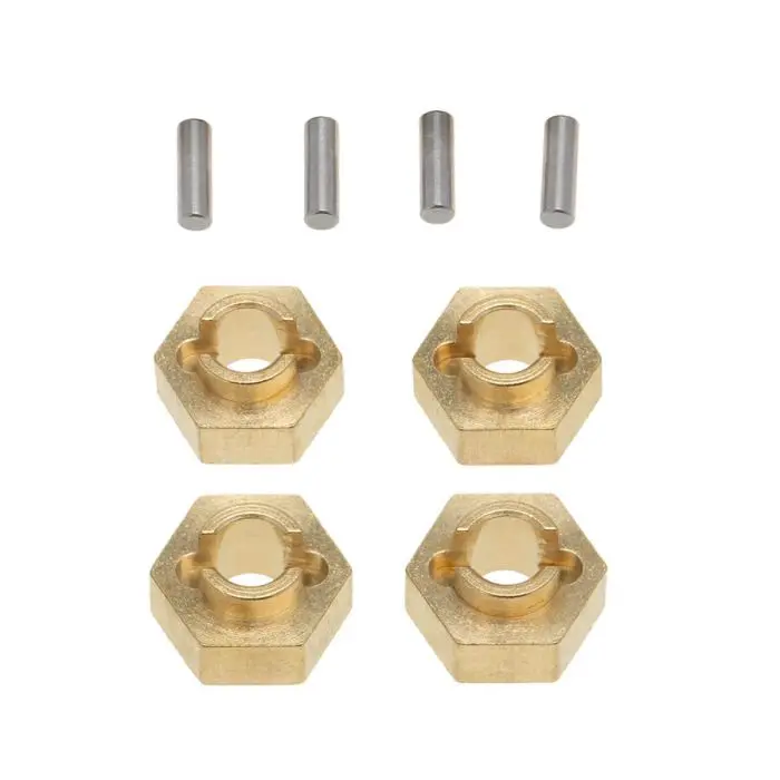 Power Hobby - Axial Scx24 Brass 7Mm Wheel Hex Hubs Jeep C10 Betty Deadbolt 1