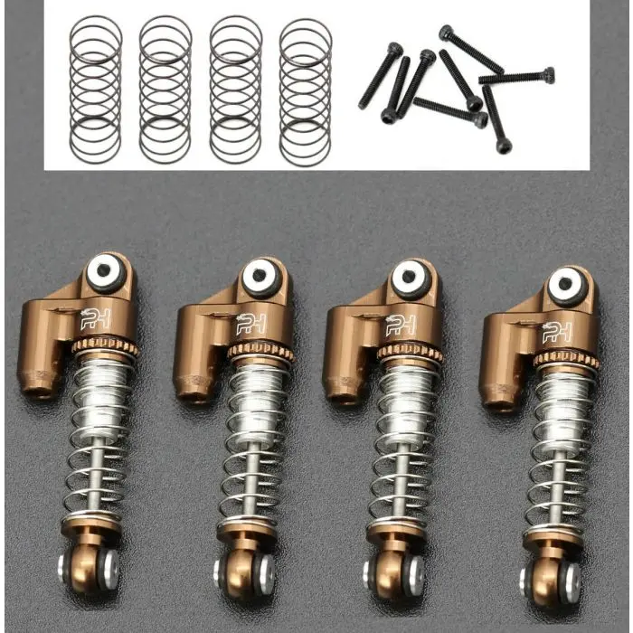 Power Hobby - Axial Scx24 C10 Jlu Jeep Betty Aluminum Shocks, Copper 1