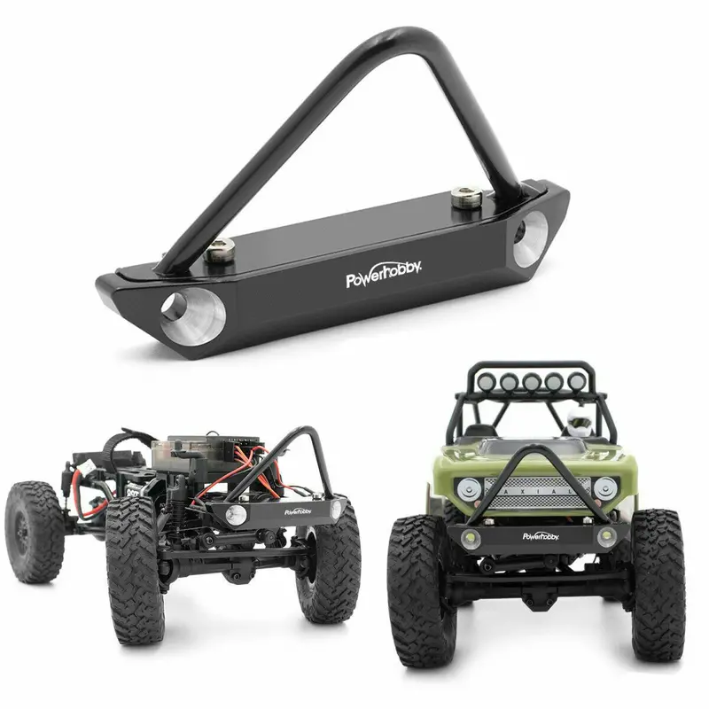 Power Hobby - Axial Scx24 Deadbolt Jeep Aluminum Front Bumper 1