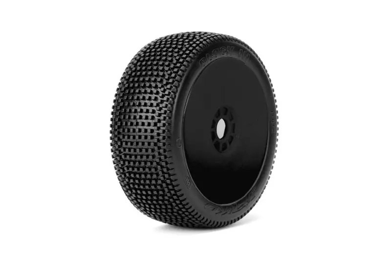 Power Hobby - Block In 1/8 Buggy Mounted Tires Black Wheels (2) Ultra Soft 1