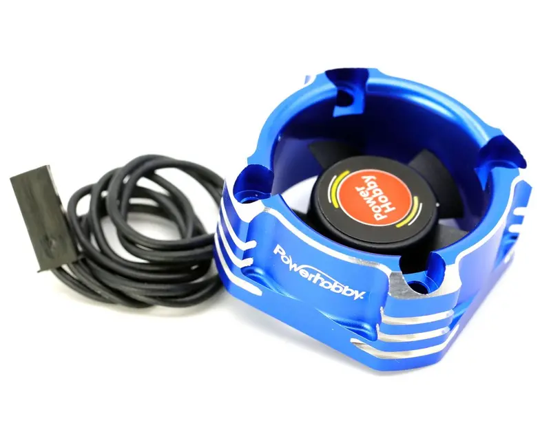 Power Hobby - Booster 30X30 High Speed Aluminum Rc Cooling Fan 30Mm 28K-Blue 1