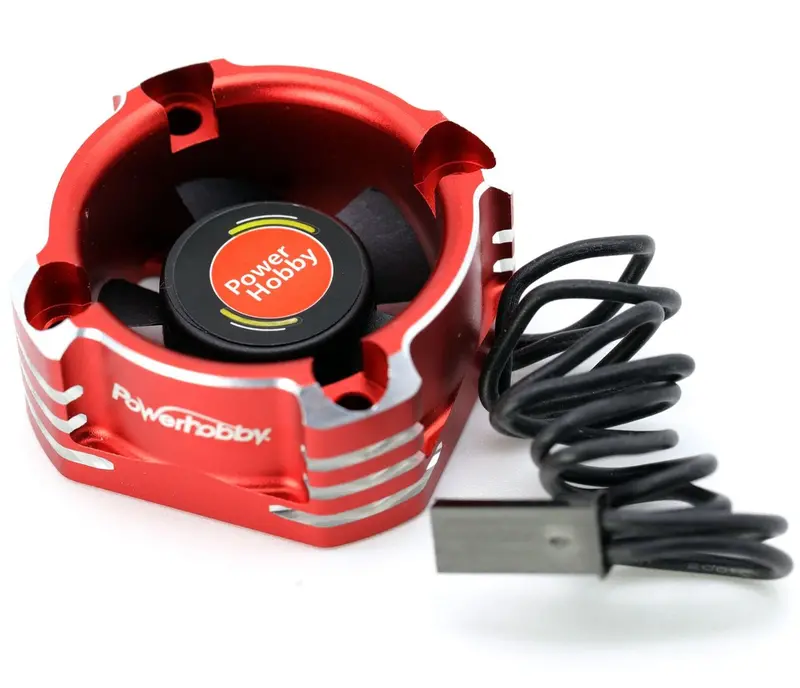Power Hobby - Booster 30X30 High Speed Aluminum Rc Cooling Fan 30Mm 28K-Red 1