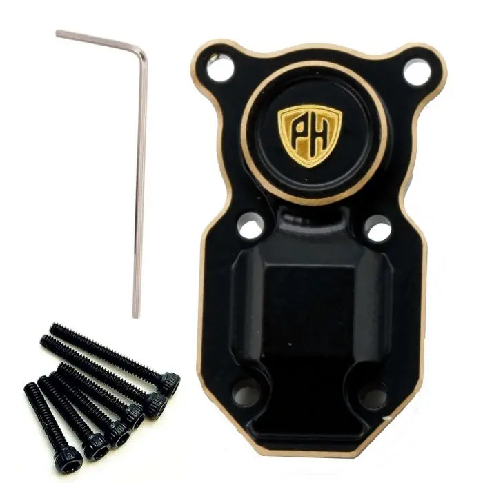 Power Hobby - Brass Counterweight Axle Diff Cover Housing, For Axial Scx24 1