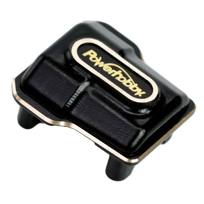 Power Hobby - Brass Font / Rear Axle Diff Cover, For 1/18 Traxxas Trx-4M 1