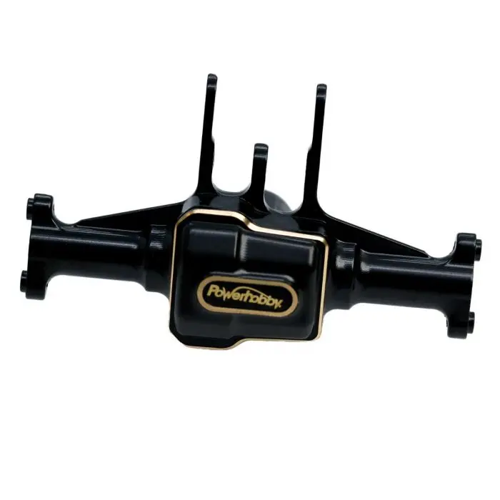 Power Hobby - Brass Front Axle Housing, Black, For Traxxas Trx-4M 1