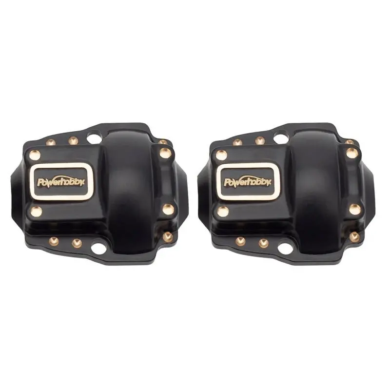 Power Hobby - Brass Front + Rear Diff Covers For 1/18 Redcat Ascent-18 1
