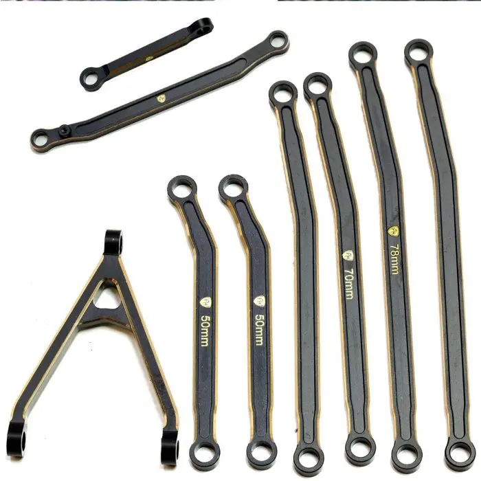 Power Hobby - Brass High Clearance Chassis Links, For Axial Scx24 Jeep / Gladiator 1
