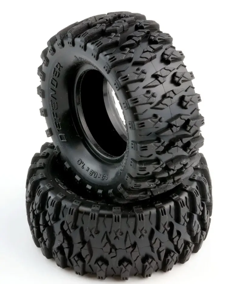 Power Hobby - Defender 1.0" Micro Crawler Tires 1/24 Axial Scx24 1