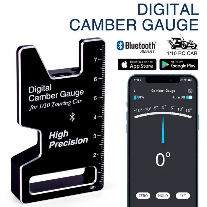 Power Hobby - Digital Bluetooth Camber Gauge 1