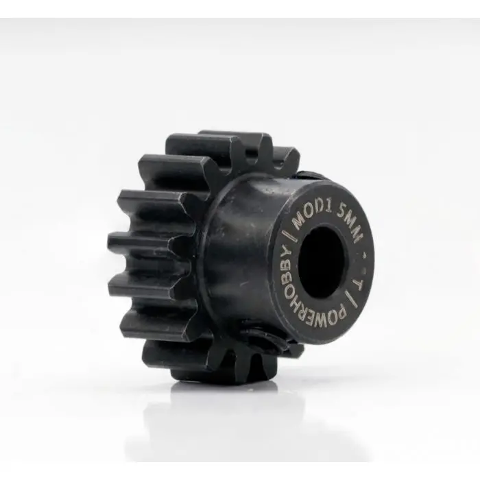 Power Hobby - Hardened Steel 14T Mod1 5Mm Pinion Gear With 2 Grub Screws 1