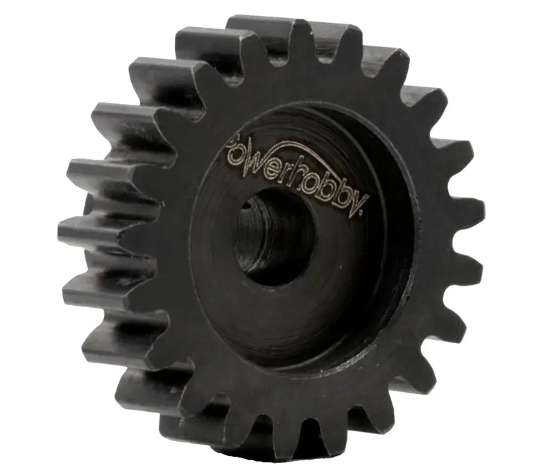 Power Hobby - Hardened Steel 21T Mod1 8Mm Pinion Gear With 2 Grub Screws 1