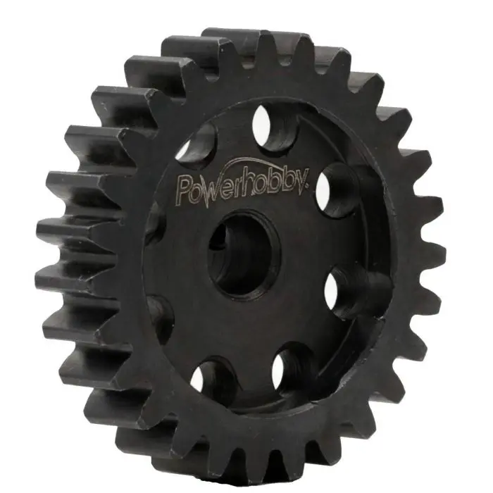 Power Hobby - Hardened Steel 22T Mod1 8Mm Pinion Gear With 2 Grub Screws 1