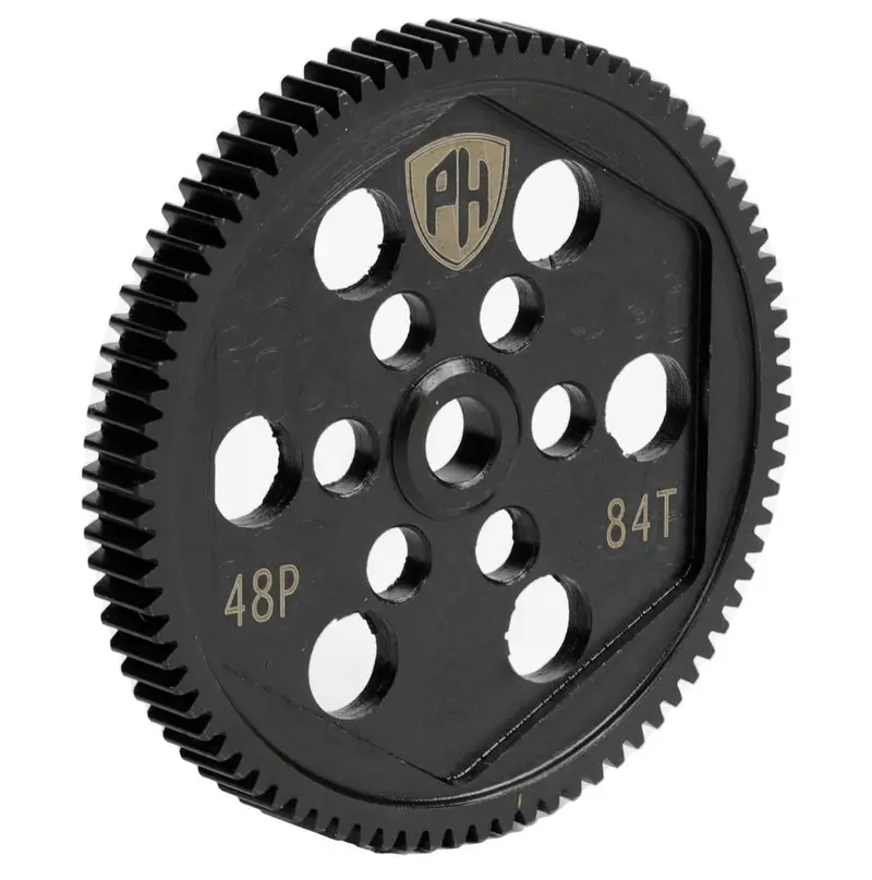 Power Hobby - Hardened Steel Spur Gear & Slipper Pads 48P 84T Losi 22S 1