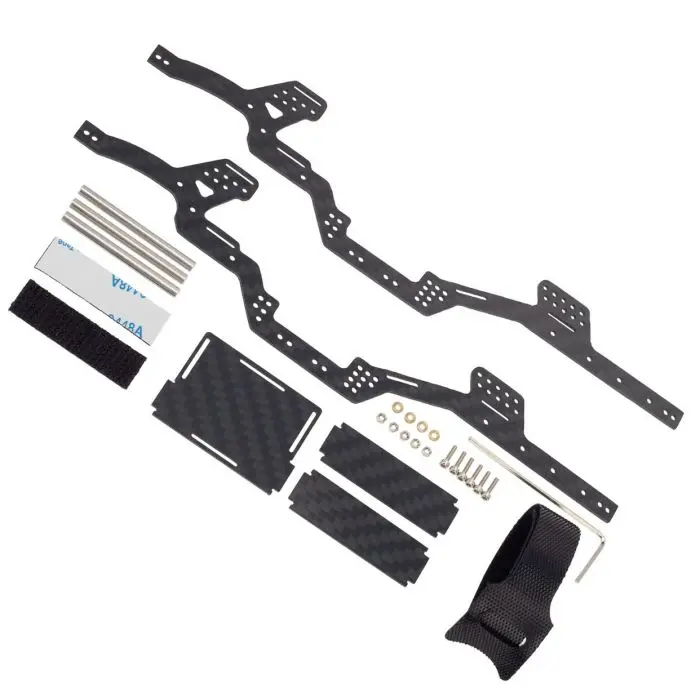 Power Hobby - Lcg Carbon Fiber Chassis, For Axial Scx24 Jeep / Bronco / C10 1