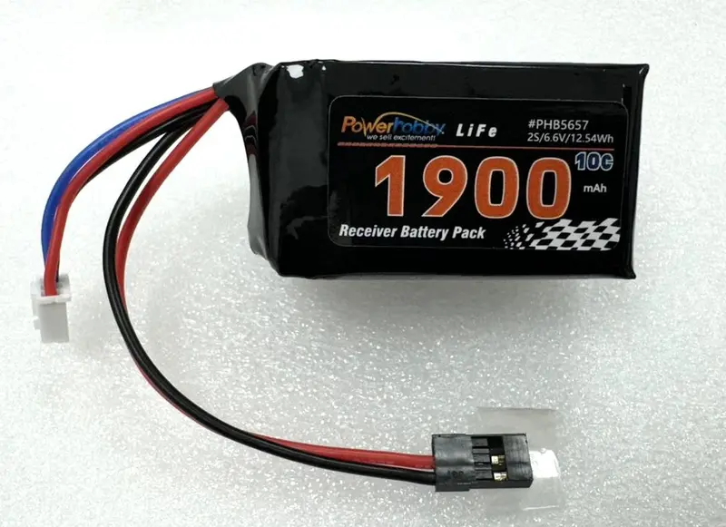 Power Hobby - Life 6.6V 1900Mah 10C Hump Receiver Battery Pack 1
