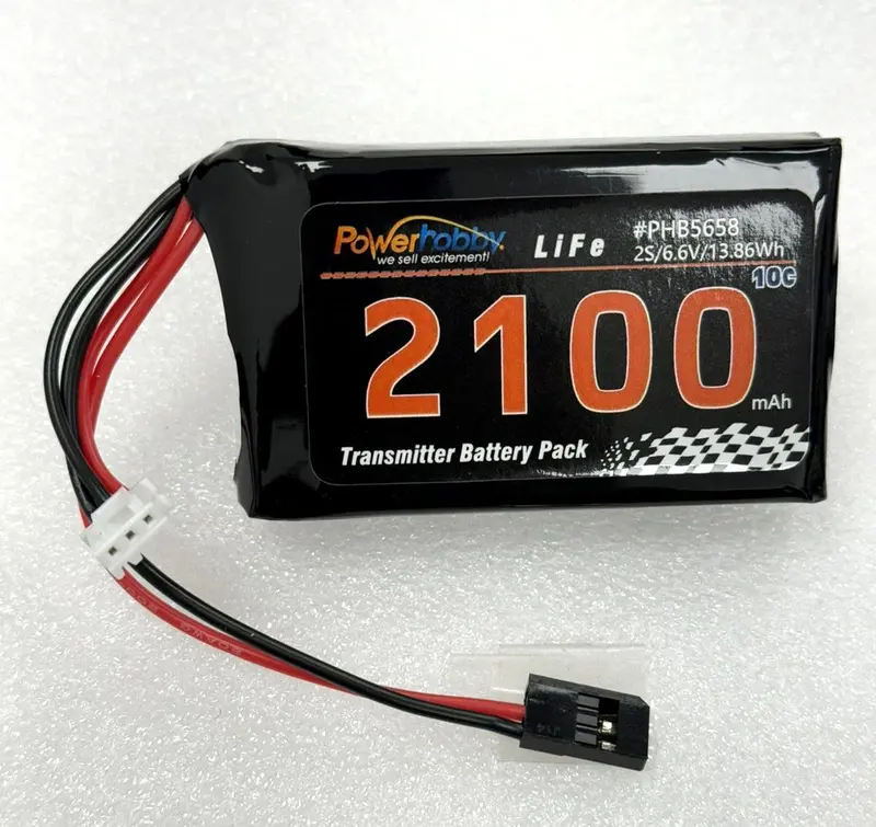 Power Hobby - Life 6.6V 2100Mah Futaba Transmitter Battery Pack 1
