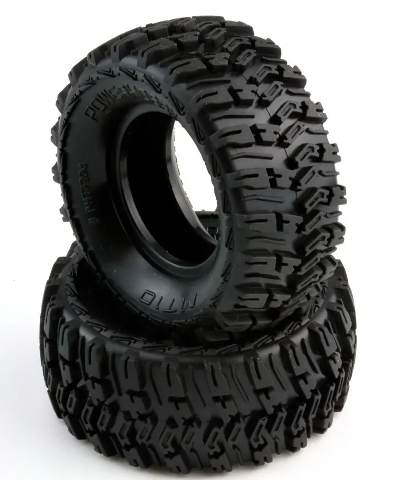 Power Hobby - Mt10 1.0" Micro Crawler Tires, 1/24 Axial Scx24 C10 Jeep Betty 1