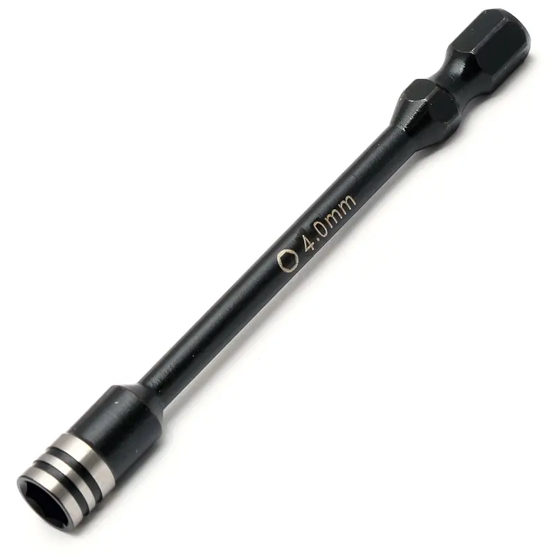 Power Hobby - Nut Driver Bit 4.0Mm 1/4" Steel Drive Tip 4Mm 1