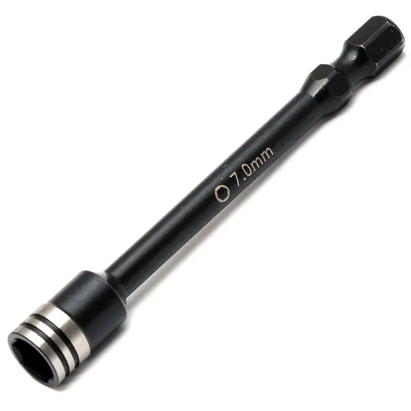 Power Hobby - Nut Driver Bit 7.0Mm 1/4" Steel Drive Tip 7Mm 1